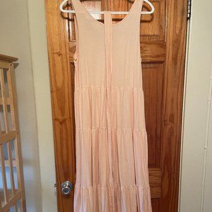 J. Crew Peach Tank Midi Dress Size L